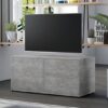 Urara Wooden TV Stand With 1 Door 2 Drawers In Concrete Effect