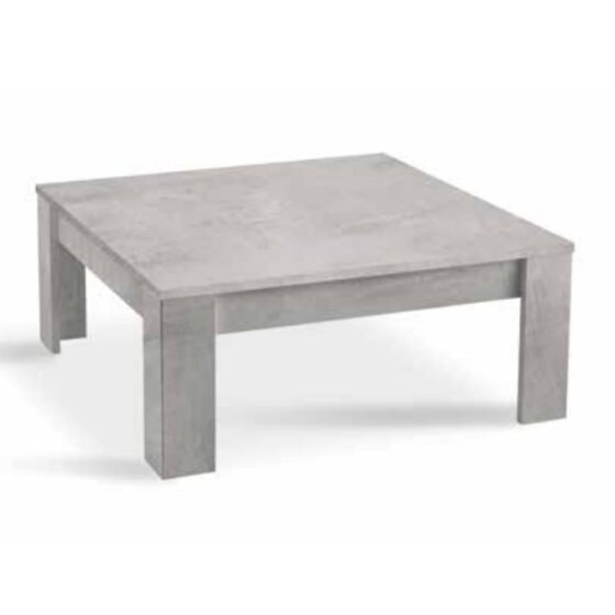 Breta High Gloss Coffee Table Square In Grey Marble Effect