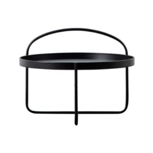 Marbury Round Metal Coffee Table In Black