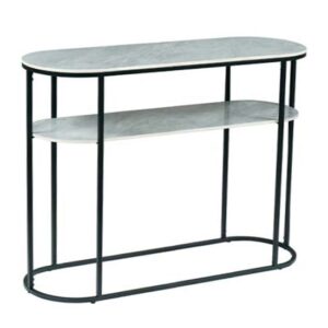 Tifton Sintered Stone Console Table In Boya Grey