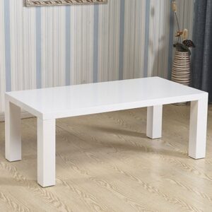 Fenella High Gloss Coffee Table Rectangular In White