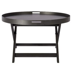 Macall Metal Coffee Table Round In Black