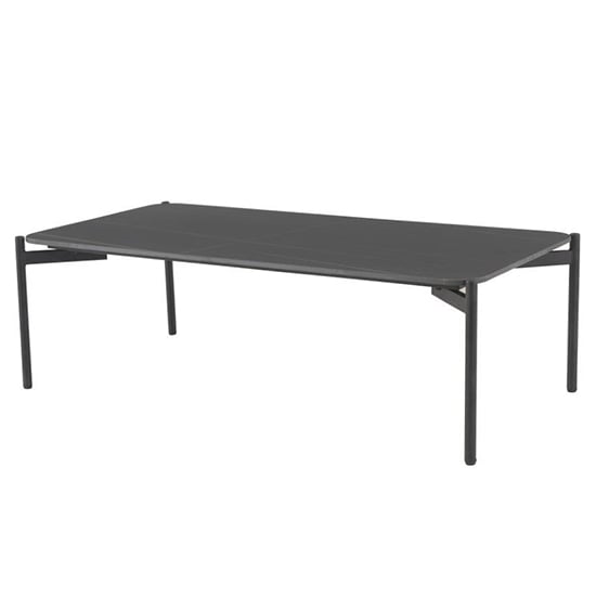 Riley Ceramic Coffee Table Rectangular In Lawrence Black