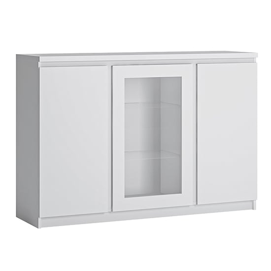 Felton Wooden Sideboard With 3 Doors In White