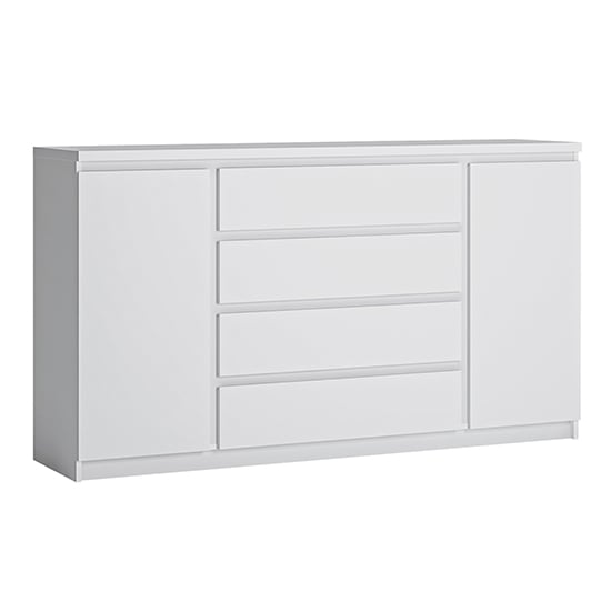 Felton Wooden Sideboard With 4 Drawers In White